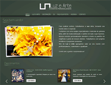 Tablet Screenshot of luzearteeventos.com.br